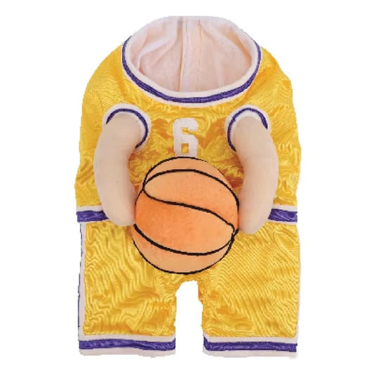 Adorable Dog Basketball Costume with Ball - Perfect for Small Dogs and Fun Occasions!